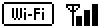 Wi-Fi icon and 3 signal bars