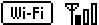 „Wi-Fi“ piktograma ir signalo stiprumo piktograma