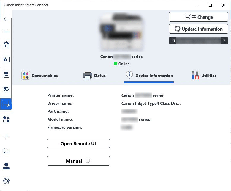 Canon : Inkjet Manuals : GX6500 series : Starting Remote UI