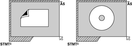 Image montrant la position des zones rayées en diagonale