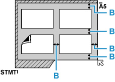 Gambar yang menunjukkan posisi area yang bergaris diagonal