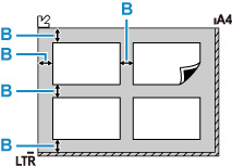 Imagen que muestra la posición de las áreas con rayas diagonales