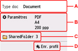 Écran d'attente de numérisation