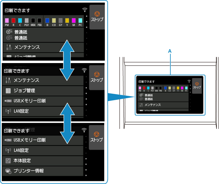 図：タッチスクリーン