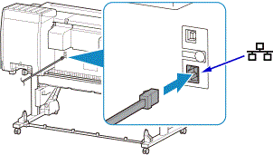 рисунок: подключение Ethernet-кабеля