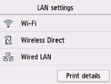 Impostazioni LAN