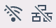 Symbol zum Deaktivieren von Wi-Fi/Drahtgebundenes LAN
