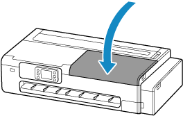 右側のアクセスカバーを閉じるイラスト