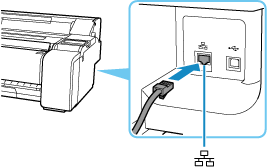 figure: Connecting ethernet cable