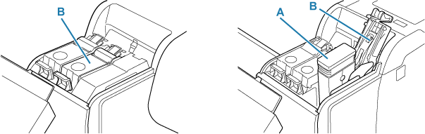 Illustration of the inside of the ink tank cover