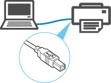 Collegamento con un cavo USB