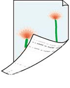 Vegen op de achterzijde van het papier