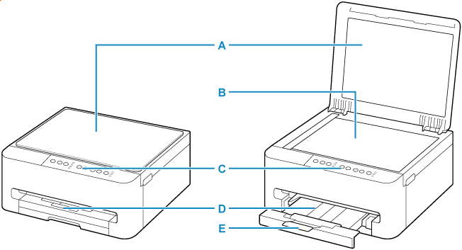 Image showing the front of the printer