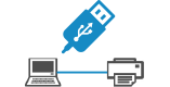 Verbinding via USB-kabel