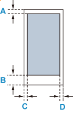 Image showing the printable area