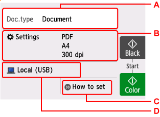 Pantalla de pausa de escaneo