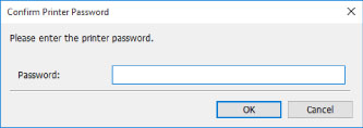 figure: Enter Password screen