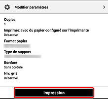 figure&nbsp;: Écran Canon PRINT Inkjet/SELPHY