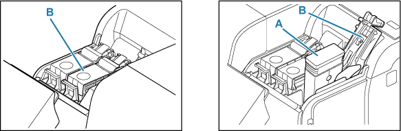 Illustration of the inside of the ink tank cover