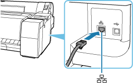 figure: Connecting ethernet cable