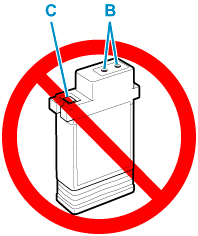 Illustration of an ink tank