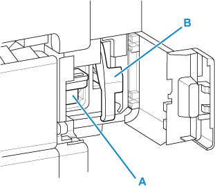 Illustration of the inside of the maintenance cover