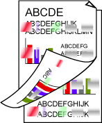 自動両面印刷時に紙面が汚れる