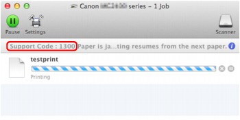 figura: Mensagem de erro no Mac OS X v.10.8.x