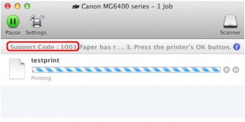 Imagen: mensaje de error en Mac OS X v.10.8.x