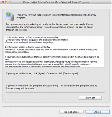 figura: Tela Programa de Pesquisa Estendida de Impressora a Jato de Tinta/Scanner/Fax no Macintosh