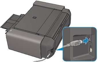 Canon : PIXMA : PRO-1 series : the Printer to the Computer Using a USB Cable