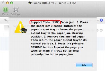 рисунок: Сообщение об ошибке в операционной системе Mac OS X v.10.8.x