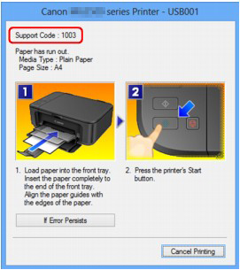 figure: Error message in Windows