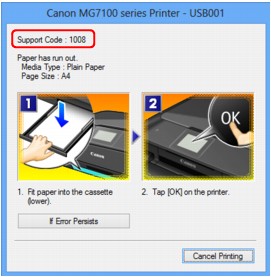 figure: Error message in Windows