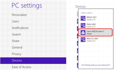 figure: Selecting a device