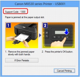 slika: zaslon s sporočilom o napaki