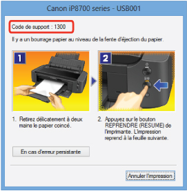 figure : Message d'erreur dans Windows