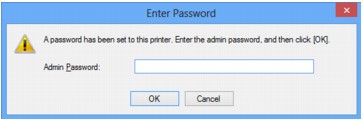 figure: Enter Password screen