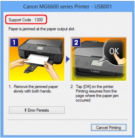 figure: Error message screen
