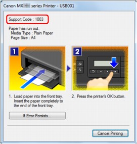 Obrázok: chybové hlásenie v systéme Windows