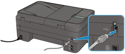 Canon : PIXMA Manuals : MX490 series : the to the Computer Using a USB Cable