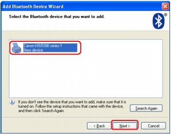 pav.: &bdquo;Bluetooth&ldquo; įrenginio pridėjimo vedlys (įrenginio pasirinkimas)