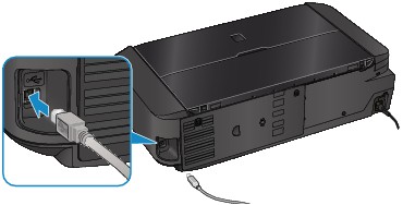 Canon : Manuals : iP8700 series : Connecting the Printer to the Computer Using a USB Cable