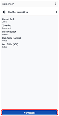 figure : Écran Canon PRINT