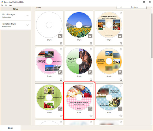 figure: Easy-PhotoPrint Editor screen
