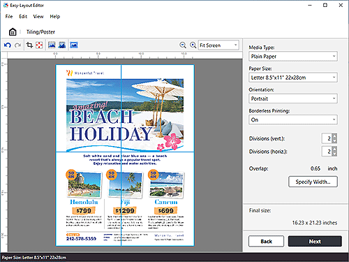 figure: Easy-Layout Editor screen