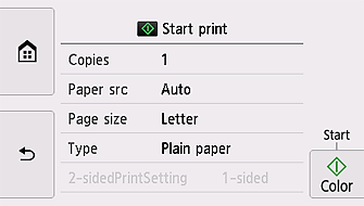 figure: Printer screen