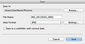 how to save a scan as a jpeg