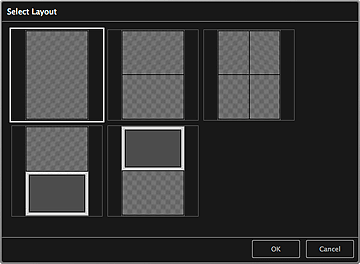 Abbildung: Dialogfenster „Layout wählen“