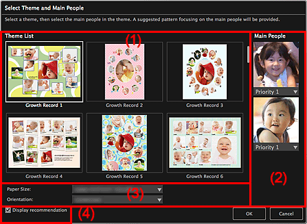 Imagen: Cuadro de diálogo Seleccionar tema y personas principales